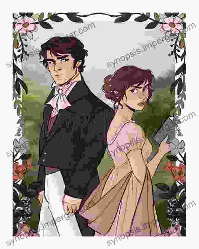 A Captivating Illustration Depicting The Iconic Characters, Elizabeth Bennet And Mr. Darcy, From Jane Austen's Screen Adaptations: Jane Austen S Pride And Prejudice: A Close Study Of The Relationship Between Text And Film