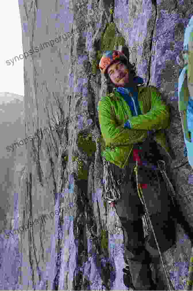 A Climber Gracefully Balances On A Narrow Ledge, Surrounded By A Tranquil Mountain Landscape. Warnings Against Myself: Meditations On A Life In Climbing