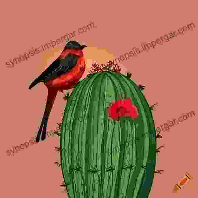 A Colorful Vermilion Flycatcher Perched On A Cactus From The Resacas Of The Rio Grande Valley To The Sky Islands Of Big Bend: How To Find And Identify The 40 Birds Best Chased In Texas