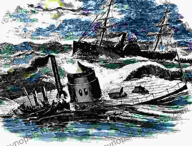 A Depiction Of The USS Monitor Sinking In A Storm The USS Tecumseh In Mobile Bay: The Sinking Of A Civil War Ironclad (Civil War Series)