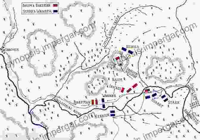 A Map Of The Battle Of Bennington The Battle Of Bennington: Soldiers Civilians (Military)