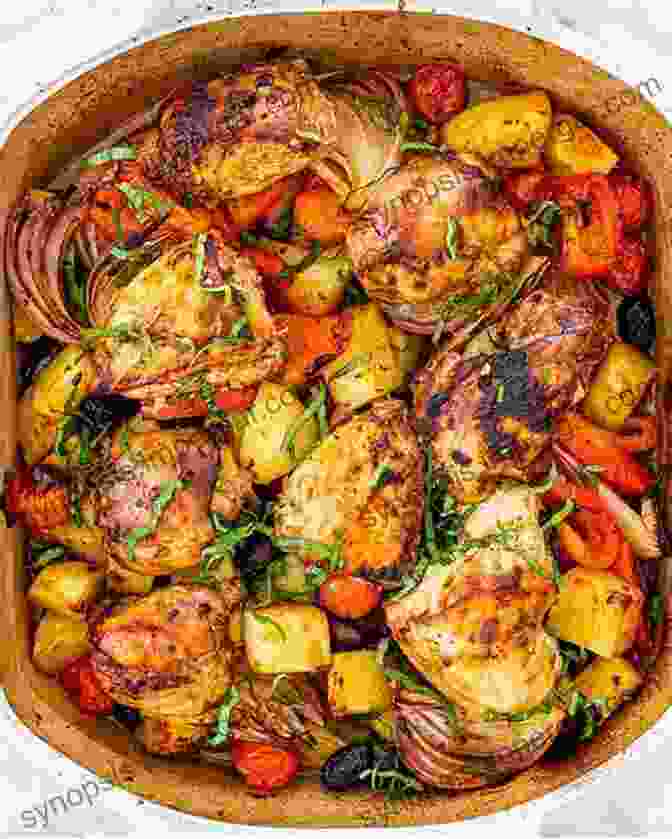 A Perfectly Roasted Chicken With Roasted Vegetables 365 Impressive Dinner Party Recipes: Best Dinner Party Cookbook For Dummies