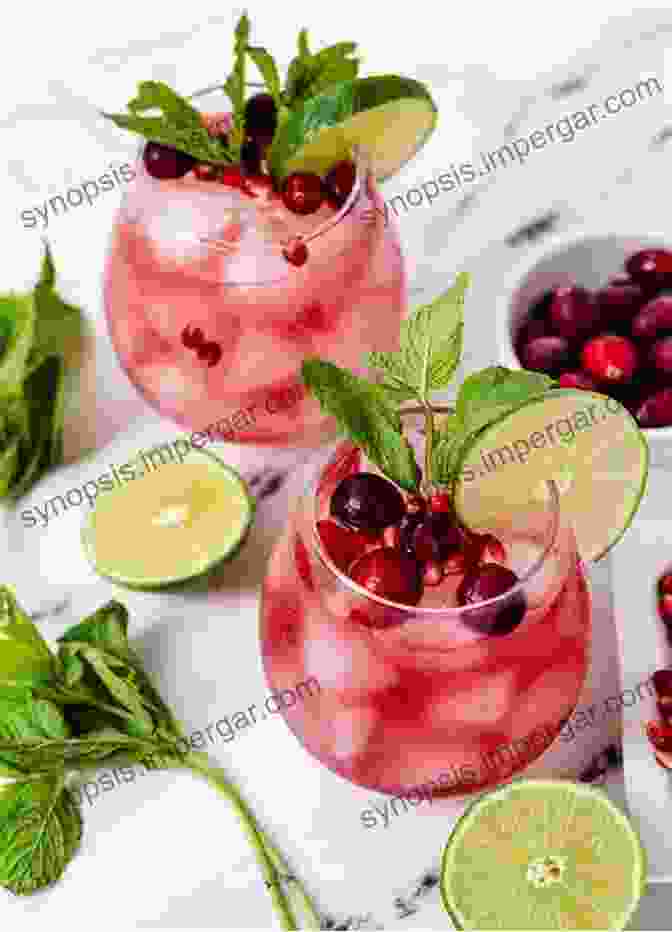 A Vibrant Cocktail Garnished With Fruit And Mint Hello 220 Tequila Recipes: Best Tequila Cookbook Ever For Beginners Rum Cocktail Recipe Margarita Recipes Watermelon Recipes Vodka Cocktail Recipes Frozen Cocktail Recipe Book 1