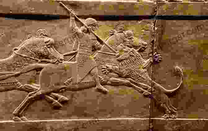 Bas Relief Depicting Assyrian King Ashurbanipal The History Of Assyrians In Hamadan