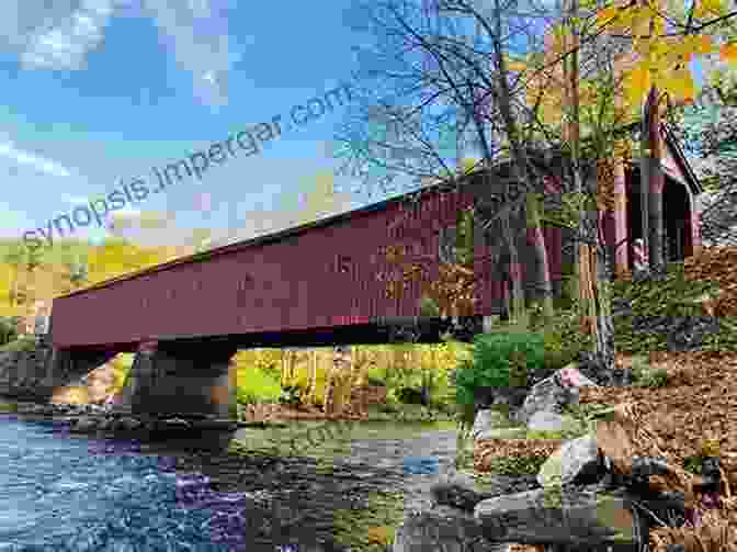 Cornwall Bridge, A Graceful Arched Covered Bridge Spanning The Housatonic River Connecticut Covered Bridges Harold Stiver