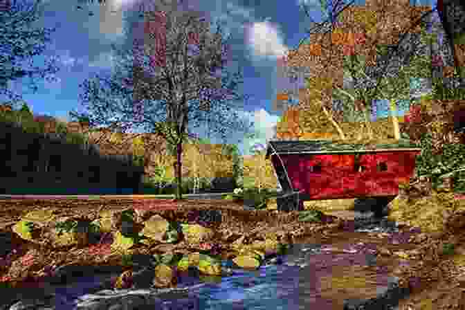 Kent Falls Bridge, A Scenic Covered Bridge Adorned By Cascading Waterfalls Connecticut Covered Bridges Harold Stiver