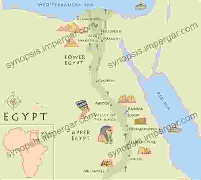 Map Of Ancient Egypt Showing Major Cities And Regions The Civilization Of Ancient Egypt