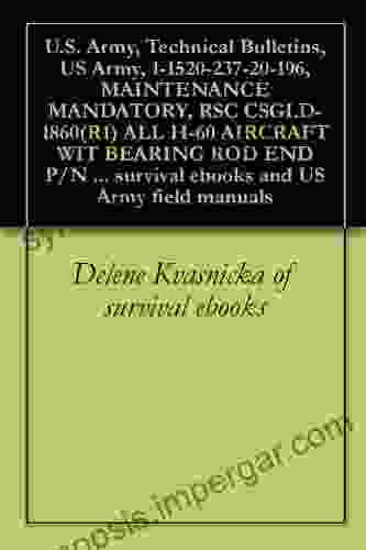 Technical Bulletins US Army 1 1520 237 20 196 MAINTENANCE MANDATORY RSC CSGLD 1860(R1) ALL H 60 AIRCRAFT WIT BEARING ROD END P/N 70101 08282 101 MANUFACTURED BY ISLAND ENGI CAGE CODE 40137