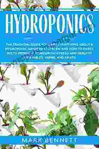 HYDROPONICS: The Essential Guide To Learn Everything About A Hydroponic Gardening System And How To Easily DIY To Produce Homegrown Fresh And Healthy Vegetables Herbs And Fruits