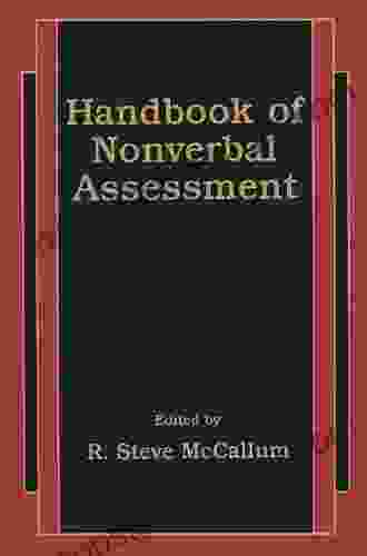 Handbook Of Nonverbal Assessment R Steve McCallum